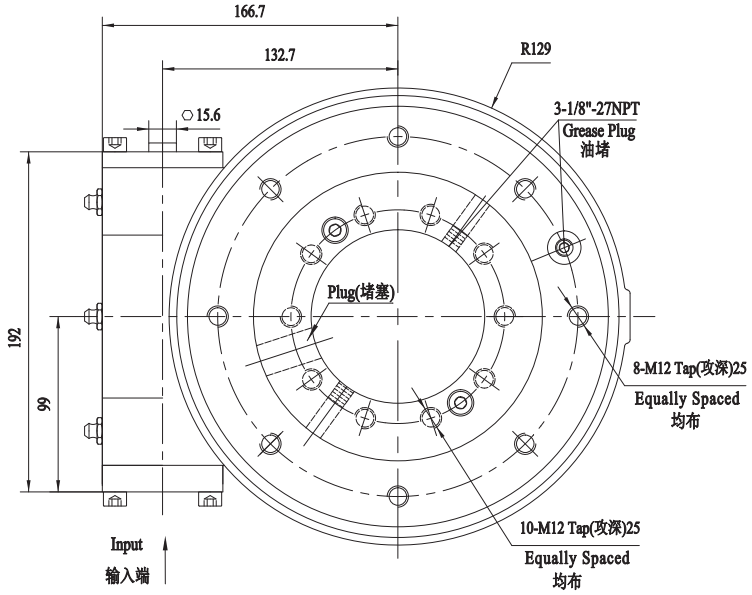 SE7&PE7回轉驅動圖紙