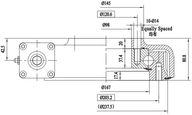 SE7&PE7回轉驅動圖紙